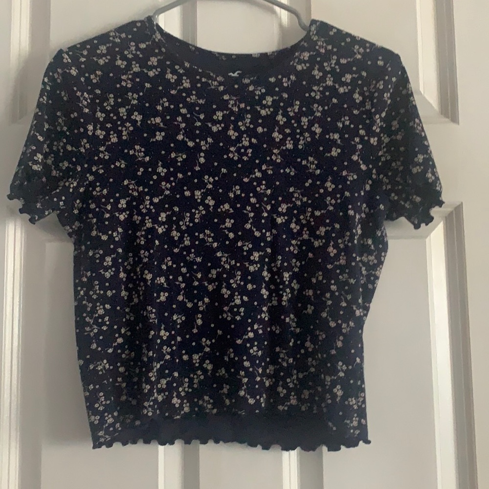 Hollister flower crop top